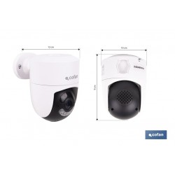 Cámara de seguridad inteligente con WiFi | Con control remoto, audio bidireccional y amplio ángulo de visión
