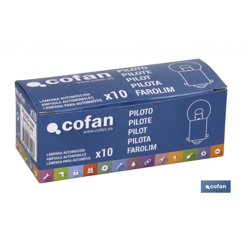 LÁMPARA COFAN PILOTO R5W (BA15s) 24V venta unitaria