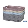 CESTA  MULTIUSOS 12L 36X28X13.5 cm BEIGE venta unitaria