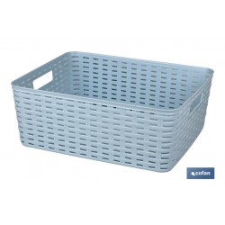 CESTA  MULTIUSOS 12L 36X28X13.5 cm BEIGE venta unitaria