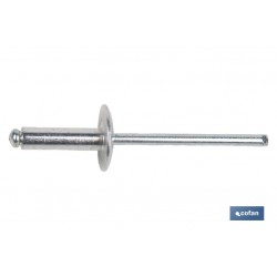 REMACHE ALUMINIO ALA ANCHA D-14  4,8 X 16 MM