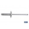 REMACHE ALUMINIO ALA ANCHA D-14  4,8 X 20 MM