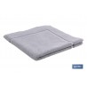 ALFOMBRA BAÑO GRIS PERLA GR.1000 GAMA PERLAN 60x60cm