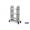 ESCALERA MULTIUSOS ALUMINIO 4 x 3 PELDAÑOS Y 3,25 M