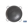 PAELLERA ACERO PULIDA Ø80cm (4 asas)