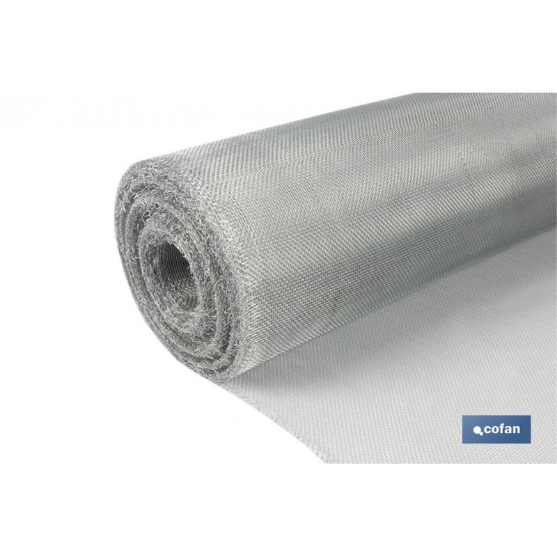 MALLA MOSQUITERA ALUMINIO G-16X16  (0,8X25 m) venta unitaria
