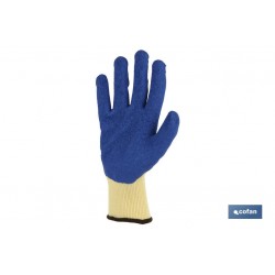 GUANTE LATEX RUGOSO AZUL TALLA 10