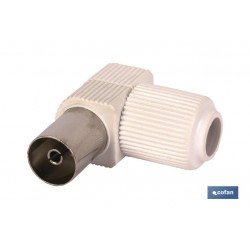 CONECTOR ANTENA HEMBRA CODO...