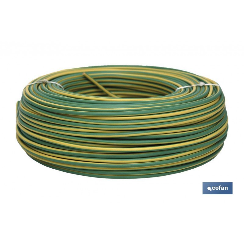 ROLLO CABLE H07V-K 1X6MM2 AMAR/VER (100M)