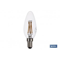 BOMBILLA LED VELA FILAMENTO...