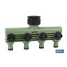 COLECTOR DE RIEGO 4 SALIDAS AJUSTABLES