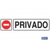 SEÑAL GLASSPACK ADHESIVA 175X45MM.
