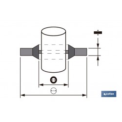 ARANDELA METAL GOMA 1/4