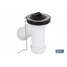 SIFÓN Y COMPACTO CON SALIDA Ø32-40 Y VÁLVULA LAVABO-BIDÉ Ø70