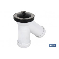 SIFÓN Y COMPACTO CON SALIDA Ø32-40 Y VÁLVULA LAVABO-BIDÉ Ø70