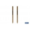 SET 2 PCS TORNILLOS VERTICALES FIJACIÓN INODORO 5 X 75