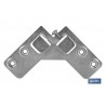 COLGADOR ESCUADRA DOBLE ZINCADO 59X59 MM