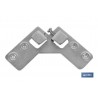 COLGADOR ESCUADRA DOBLE ZINCADO 59X59 MM
