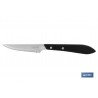 PACK 3 CUCHILLO CHULETERO MICRODENTADO HOJA 10cm  MODELO GULASH NEGRO