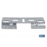 PLACA COLGADOR DOBLE 130 MM CON HUECO 42 MM