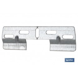 PLACA COLGADOR DOBLE 130 MM CON HUECO 42 MM VENTA UNITARIA