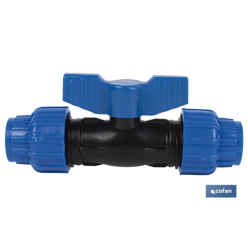 VÁLVULA DE BOLA PP PN16 32 X 32  VENTA UNITARIA