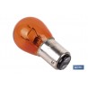 LÁMPARA COFAN 2 POLOS AMBAR CENTRADA P21/5W (BAY15D) 12V