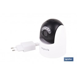 Cámara de seguridad inteligente con WiFi | Con control remoto, audio bidireccional y amplio ángulo de visión
