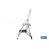 ESCALERA DOMÉSTICA ACERO 2 PELDAÑOS ALTURA 46 CM