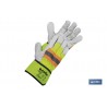 GUANTE VACUNO AMERICANO AMARILLO FLÚOR TALLA 11