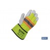 GUANTE VACUNO AMERICANO AMARILLO FLÚOR TALLA 11
