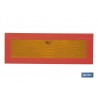 PLACA V-6 PARA VEHICULOS LARGOS 565X200MM.