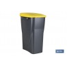 CUBO DE BASURA PARA RECICLAR 15 LITROS  COLOR AMARILLO 20 X 31 X 42 CM
