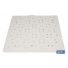 ALFOMBRA ANTIDESLIZANTE CON VENTOSAS  BAÑERA/DUCHA BLANCO 53 X 53 cm