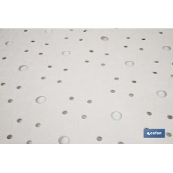 ALFOMBRA ANTIDESLIZANTE CON VENTOSAS  BAÑERA/DUCHA BLANCO 53 X 53 cm