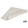 ALFOMBRA ANTIDESLIZANTE CON VENTOSAS  BAÑERA/DUCHA BLANCO 53 X 53 cm
