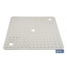 ALFOMBRA PLUS ANTIDESLIZANTE CON VENTOSAS BAÑERA/ DUCHA BLANCO 60 X 60 cm