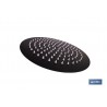 CABEZAL DE DUCHA REDONDO EXTRAFINO DE ACERO INOXIDABLE 304 NEGRO MATE Ø24,5 CM