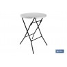 MESA ALTA PLEGABLE BLANCA 80X80X110CM