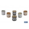 VELA AROMÁTICA DE CITRONELA MACETA DECORADA  170 G