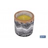 VELA AROMÁTICA DE CITRONELA MACETA DECORADA  170 G
