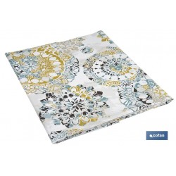 MANTEL ANTIMANCHAS MOSAICO CALIDO 1,40 X 1,40