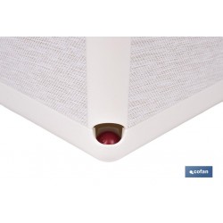 MACETA O MACETERO GAMA TEXTIL CUADRADA COLOR BLANCO PP 180 X 180 X 180 MM 3,7 L