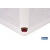 MACETA O MACETERO GAMA TEXTIL CUADRADA COLOR BLANCO PP 180 X 180 X 180 MM 3,7 L