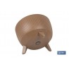 MACETA CON PATAS Y FILTRO DE DRENAJE COLOR MARRÓN WPC Ø 399 X 205 MM 21 L VENTA UNITARIA
