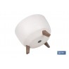 MACETA CON PATAS Y FILTRO DE DRENAJE COLOR BLANCO WPC Ø 242 X 183 MM 9,3 L VENTA UNITARIA