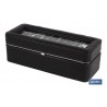 CAJA GUARDA RELOJES 5 UDS PIEL NEGRA