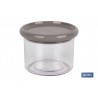 BOTE MULTIUSOS MODELO ALBAHACA COLOR PIEDRA 500ML 11X8cm venta unitaria
