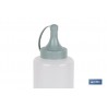 BOTELLA ACEITERA MODELO ALBAHACA 500 ML VERDE AGUA  6x23cm