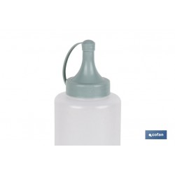 BOTELLA ACEITERA MODELO ALBAHACA 500 ML VERDE AGUA  6x23cm venta unitaria